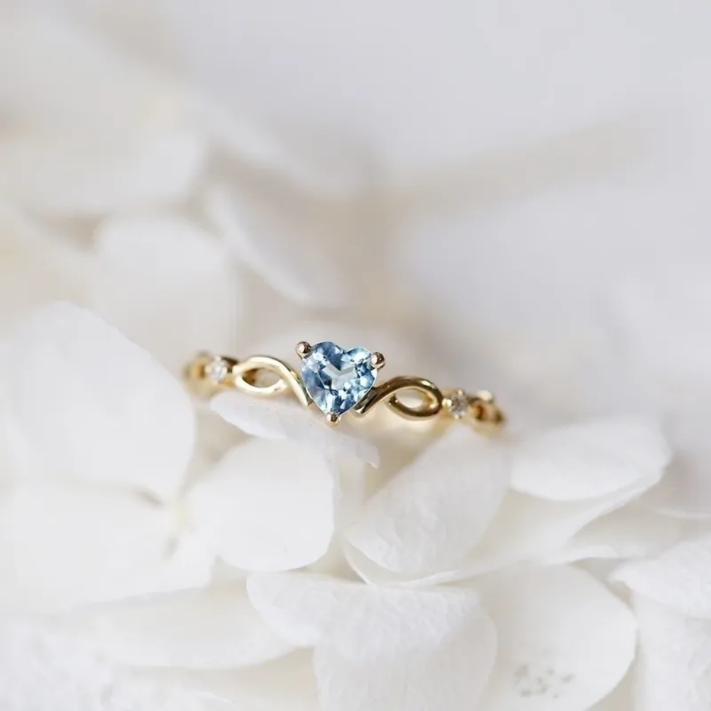 4/$25 Blue Heart Ring